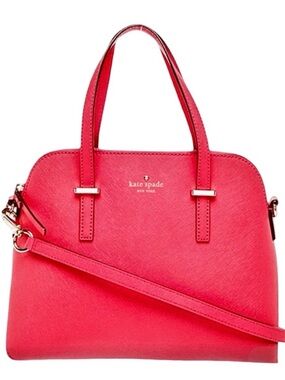 🍉Kate Spade Cedar Street Maise Top Handle Leather Satchel in Watermelon